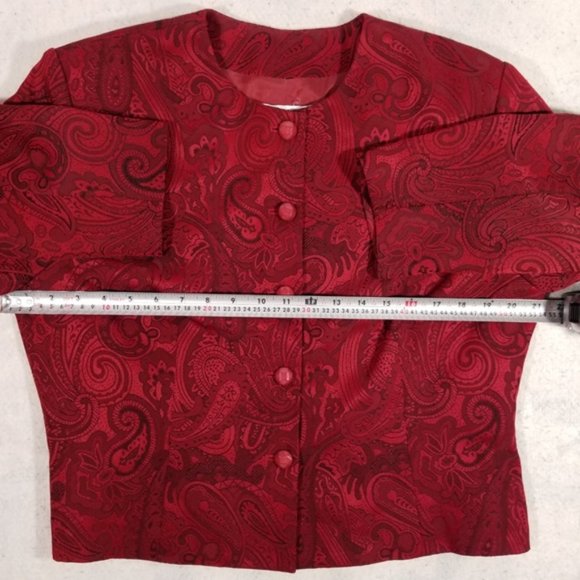 Nygard Collection Beautiful Red Formal Jacket - Picture 6 of 8